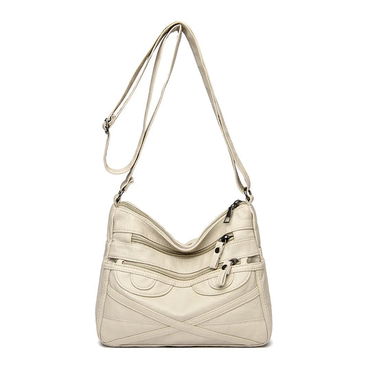 Hobo Bag PU Leather Women Handbags Female Leisure Shoulder Bags Vintage
