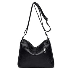 Hobo Bag PU Leather Women Handbags Female Leisure Shoulder Bags Vintage