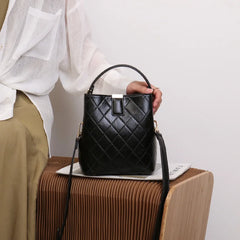 Leather Ladies Travel Purses Handbags Tote Bucket Bag Shoulder Bag Messenger Bag