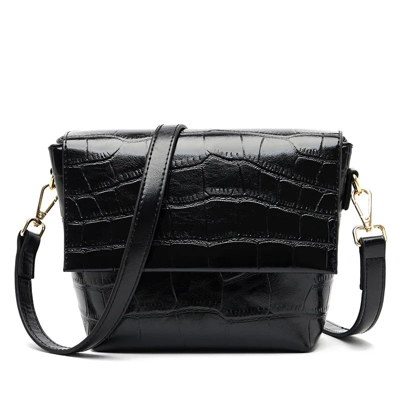 Leather Crossbody Shoulder Bag for Women Casual Mini Messenger Bags with Phone P