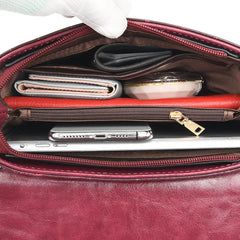 Leather Crossbody Shoulder Bag for Women Casual Mini Messenger Bags with Phone P