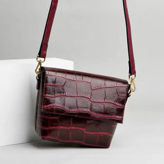 Leather Crossbody Shoulder Bag for Women Casual Mini Messenger Bags with Phone P