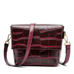 Leather Crossbody Shoulder Bag for Women Casual Mini Messenger Bags with Phone P