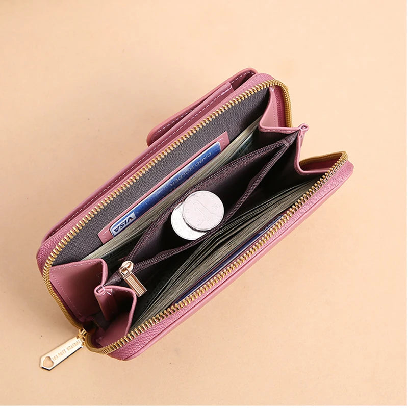 Women Leather Shoulder Bag Large Capacity Wallet