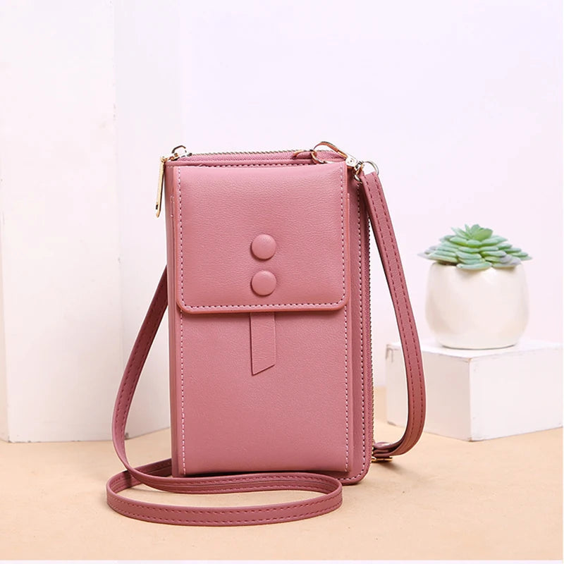 Women Leather Shoulder Bag Large Capacity Wallet