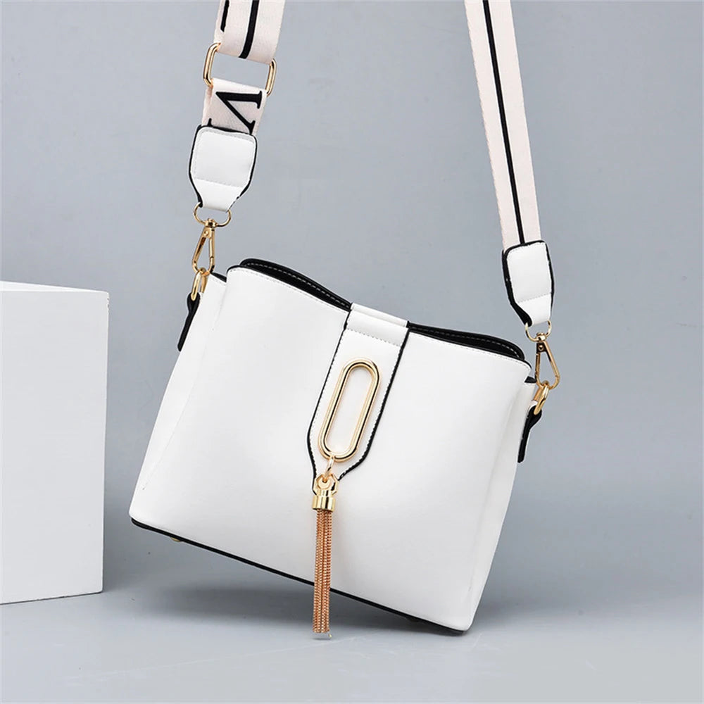 Women Bags High Handbags Pu Leather Bucket Bags Women's Crossbody Bags