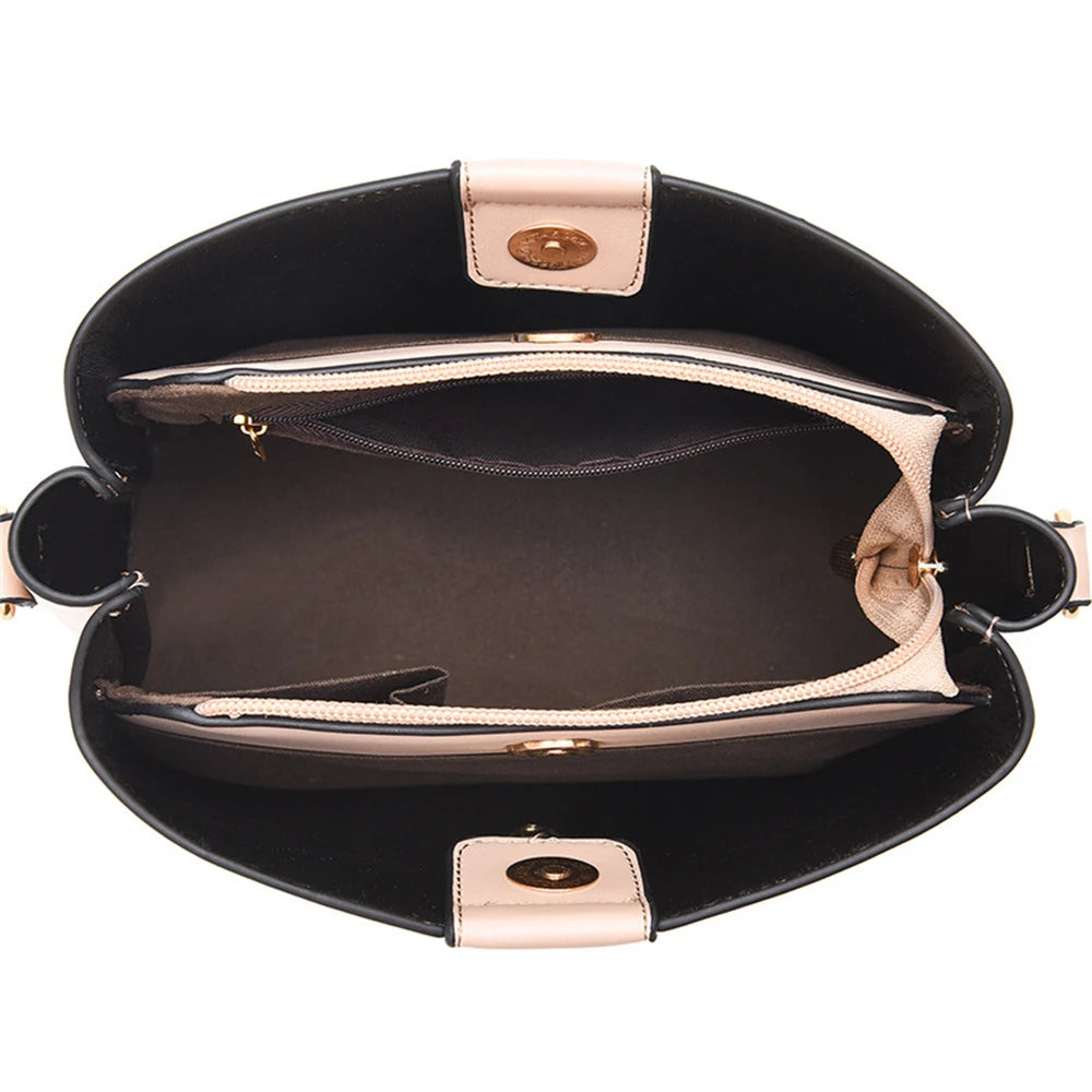 Women Bags High Handbags Pu Leather Bucket Bags Women's Crossbody Bags