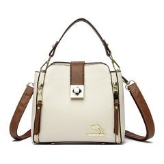 Women Leather Tote Bag Shoulder Crossbody Bucket Handbag