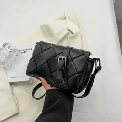 Women Woven Shoulder Bag Western Style Messenger Bags