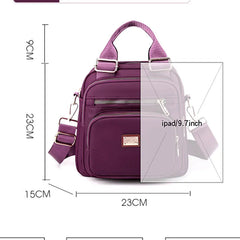 Women Multifunction Shoulder Bags Casual Handbags Female Messenger Nylon Tote