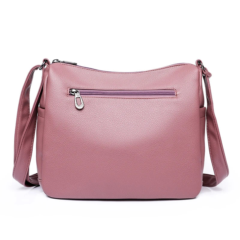 Women Bags Shoulder Bags Middle-aged Gift PU Leather Messenger