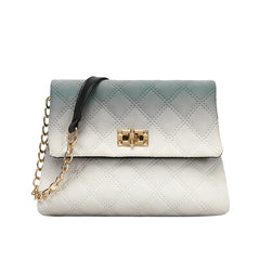 Gradient Women Shoulder Bag Large Capacity Crossbody Chain Bag