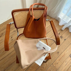 Women Retro Shoulder Bag Large Capacity Tote Vintage Shopper Handbag Classic