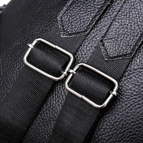 Stylish PU Leather Backpack Purse Cross Shoulder Travel Luggage