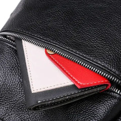 Stylish PU Leather Backpack Purse Cross Shoulder Travel Luggage