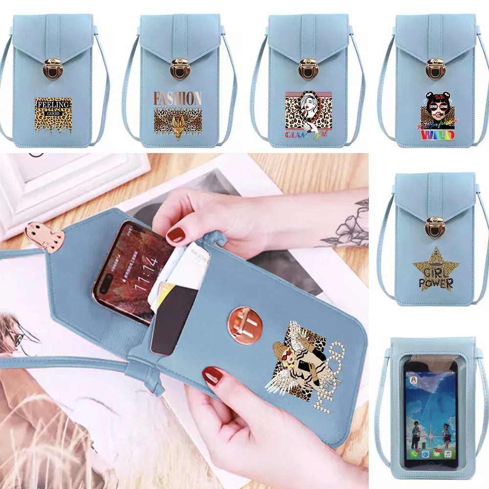 Leopard Print Crossbody Shoulder Bag for Women