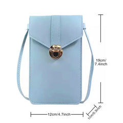 Women PU Leather Cell Phone Purse Crossbody Bag