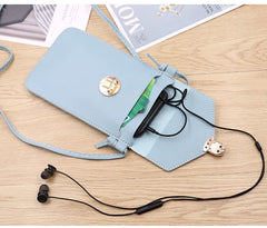 Women PU Leather Cell Phone Purse Crossbody Bag