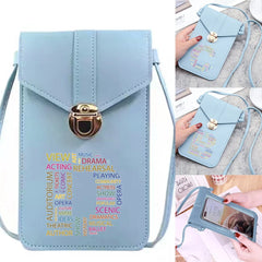 Women PU Leather Cell Phone Purse Crossbody Bag