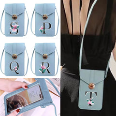 Women PU Leather Wallet Crossbody Shoulder Bag White Marble Handbag