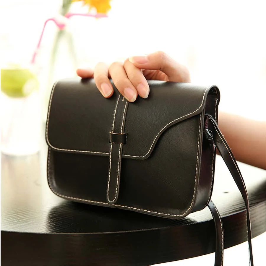 Retro Belt Buckle Small Square Bag Ladies Shoulder Bag Messenger bags For Women