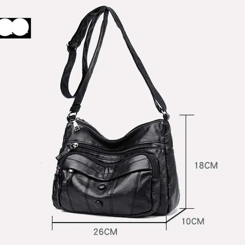 Women Bags Retro Hobo Bag PU Leather Handbags Female Shoulder Bags