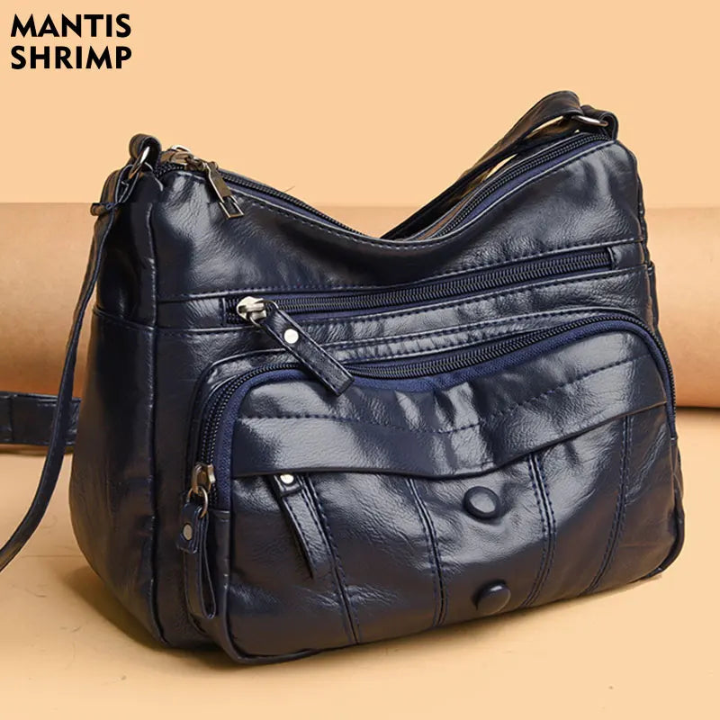 Women Bags Retro Hobo Bag PU Leather Handbags Female Shoulder Bags