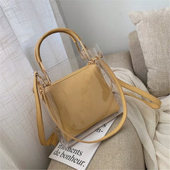 Transparent PVC Handbags Women Bags Sac A Main Femme