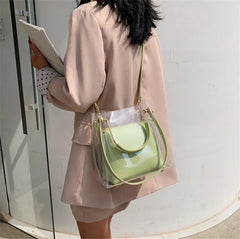Transparent PVC Handbags Women Bags Sac A Main Femme