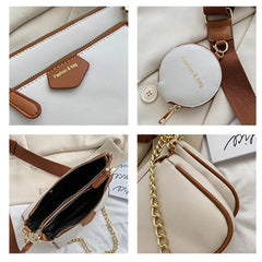 Women Shoulder Bags Wide Strap Crossbody Bag Lady Handbags