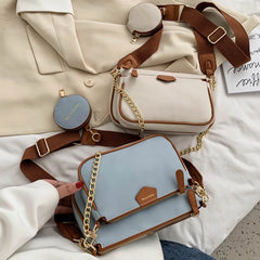 Women Shoulder Bags Wide Strap Crossbody Bag Lady Handbags