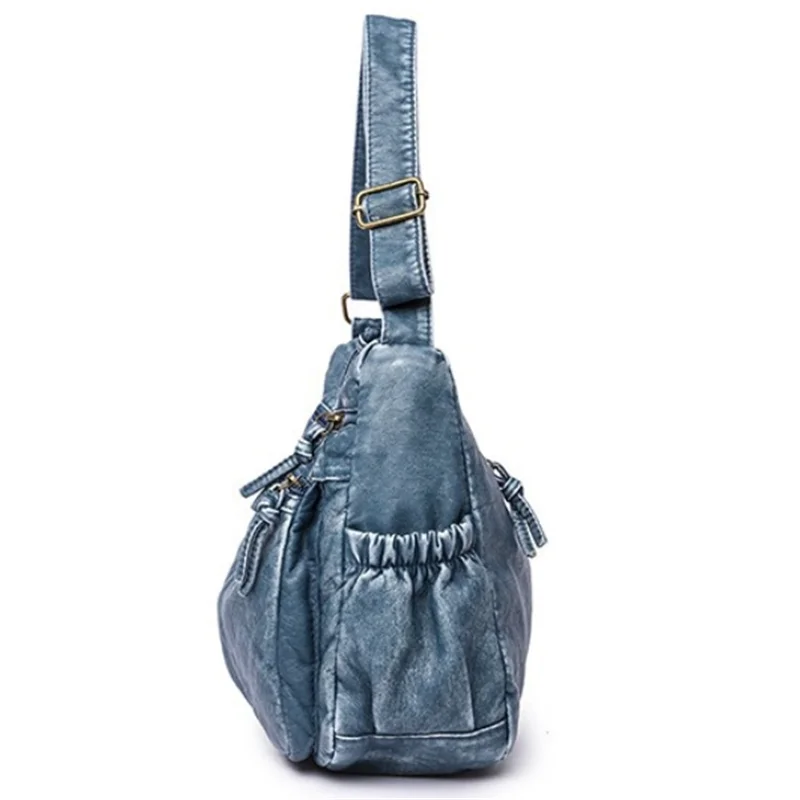 Vintage Leather Shoulder Bag Crossbody Handbag