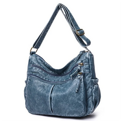 Vintage Leather Shoulder Bag Crossbody Handbag