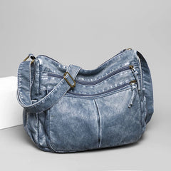 Vintage Leather Shoulder Bag Crossbody Handbag