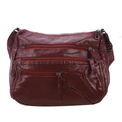 Vintage Leather Shoulder Bag Crossbody Classic Messenger Pack Brown