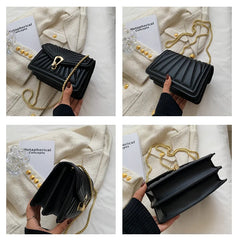 Small Crossbody Shoulder Bag PU Leather Crossbody Bags for Women
