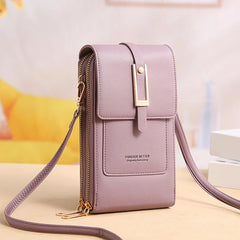 Soft Leather Touch Screen Phone Purse Crossbody Handbag