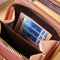 Soft Leather Wallet Crossbody Shoulder Handbag