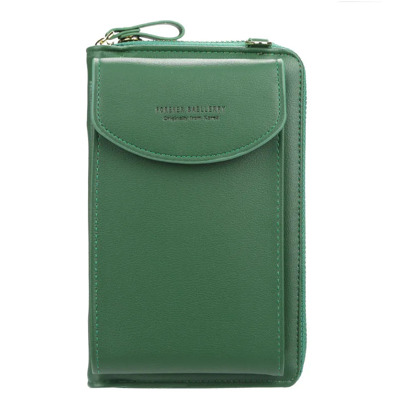 Soft Leather Crossbody Phone Purse for Women