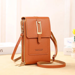 Soft Leather Wallet Crossbody Shoulder Handbag