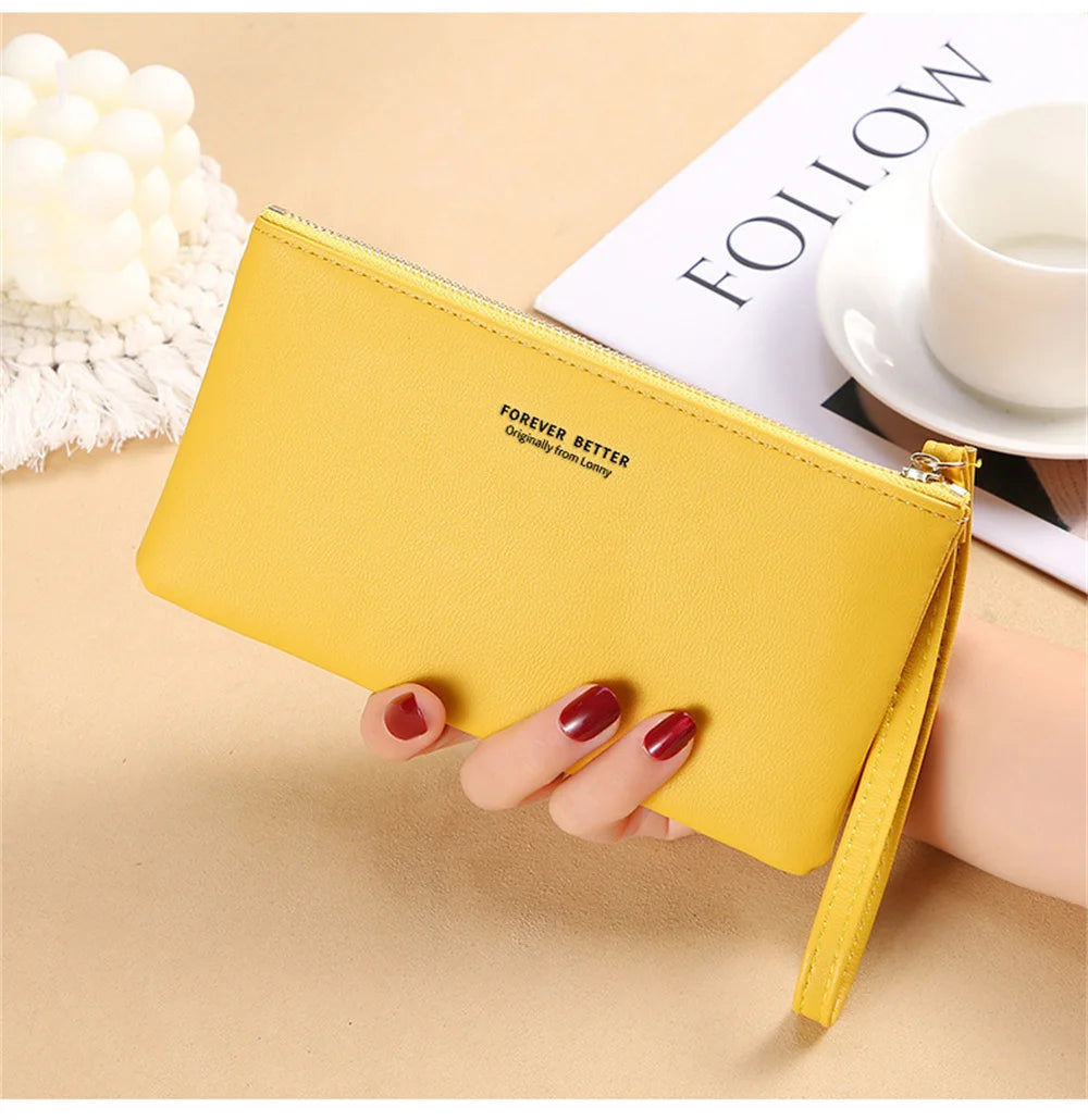 Women's Soft Leather Wallet Touch Screen Phone Purse Small Bag