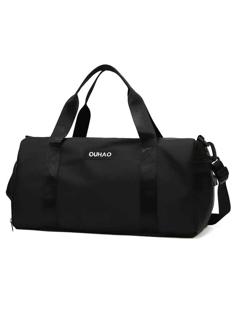 Women Sport Travel Bag Casual Shoulder Handbag Messenger Shoe Compartment