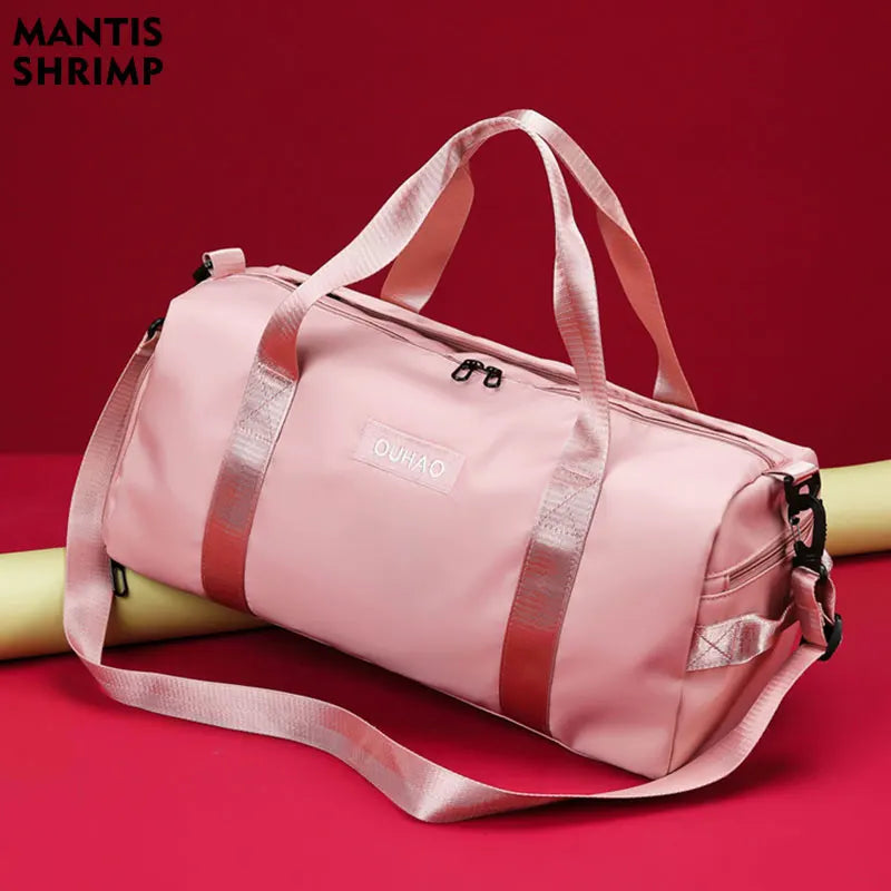 Women Sport Travel Bag Casual Shoulder Handbag Messenger Shoe Compartment