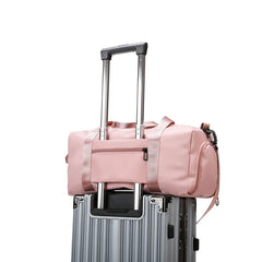 Women Sport Travel Bag Casual Shoulder Handbag Messenger Shoe Compartment