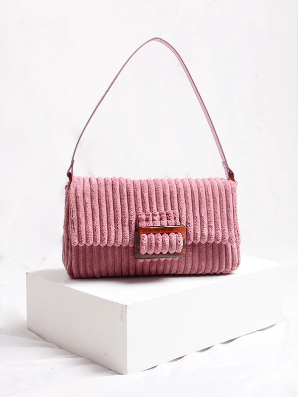 Velvet Shoulder Bag Female Handbag Lady Totes