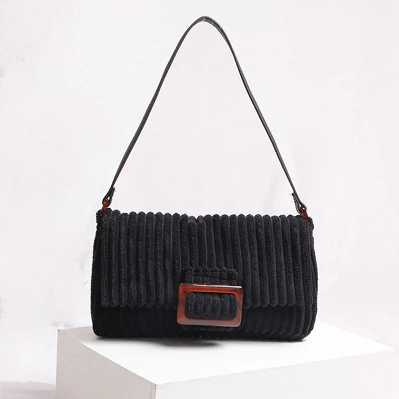 Velvet Shoulder Bag Female Handbag Lady Totes