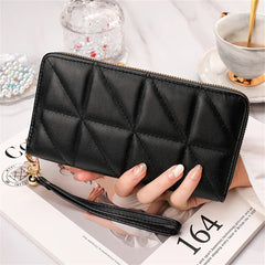 Leather Clutch Phone Bag Long Ladies Purse Wallets