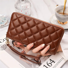 Leather Clutch Phone Bag Long Ladies Purse Wallets