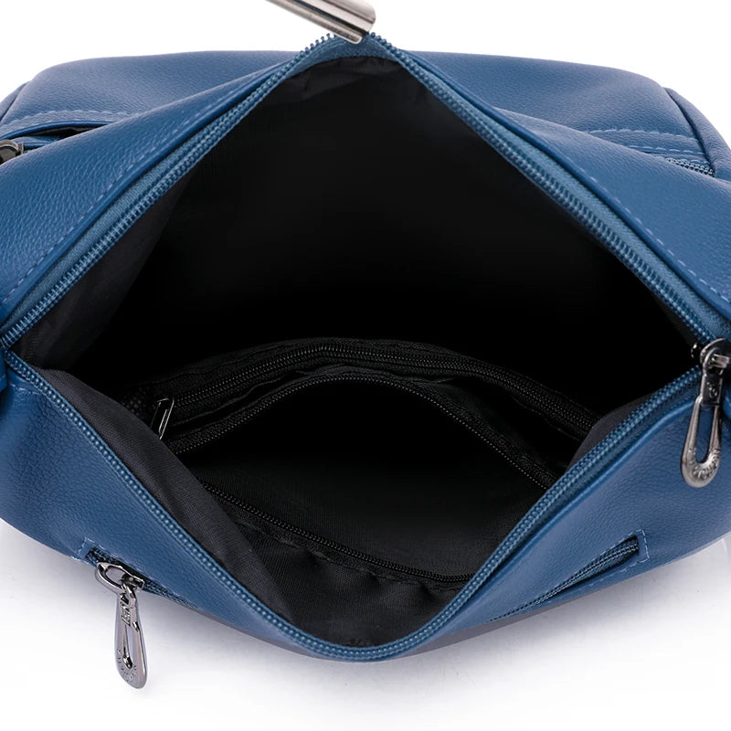 Vintage Casual Messenger Women Shoulder Bag PU Leather Retro Crossbody Purse
