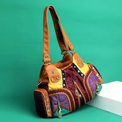 Women Bags Vintage Soft PU Casual Travel Bags Large Handbags